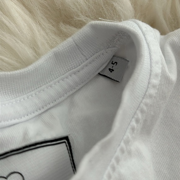 Philipp Plein white graphic tshirt 4-5Y - Picture 4 of 8